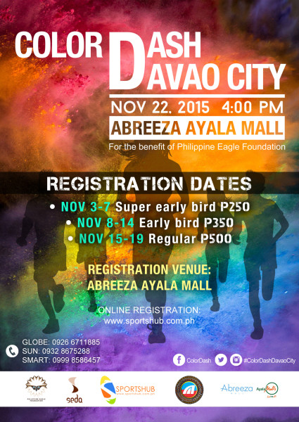 Color Dash-Davao City 2015 Poster