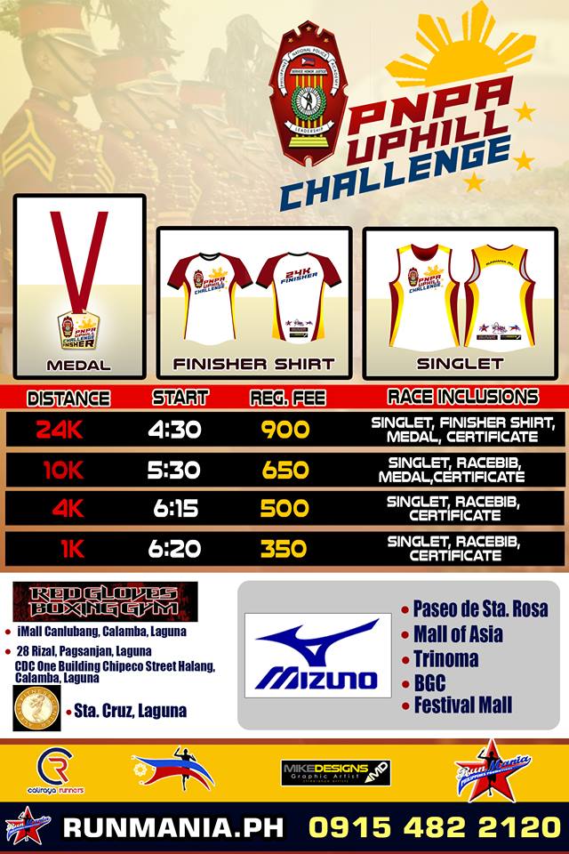 PNPA Uphill Challenge Run 2015 Poster