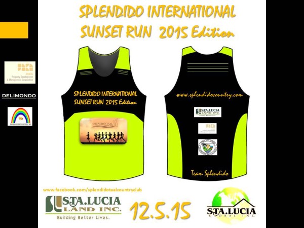 Splendido International Sunset Run 2015 Singlet