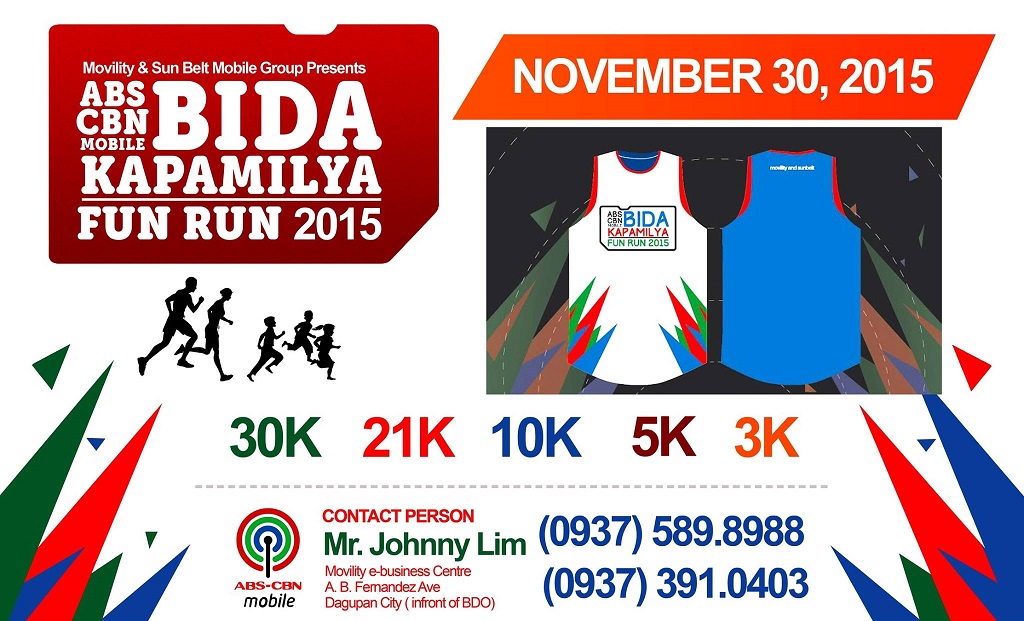 ABS-CBN Mobile Bida Kapamilya Fun Run 2015 Poster