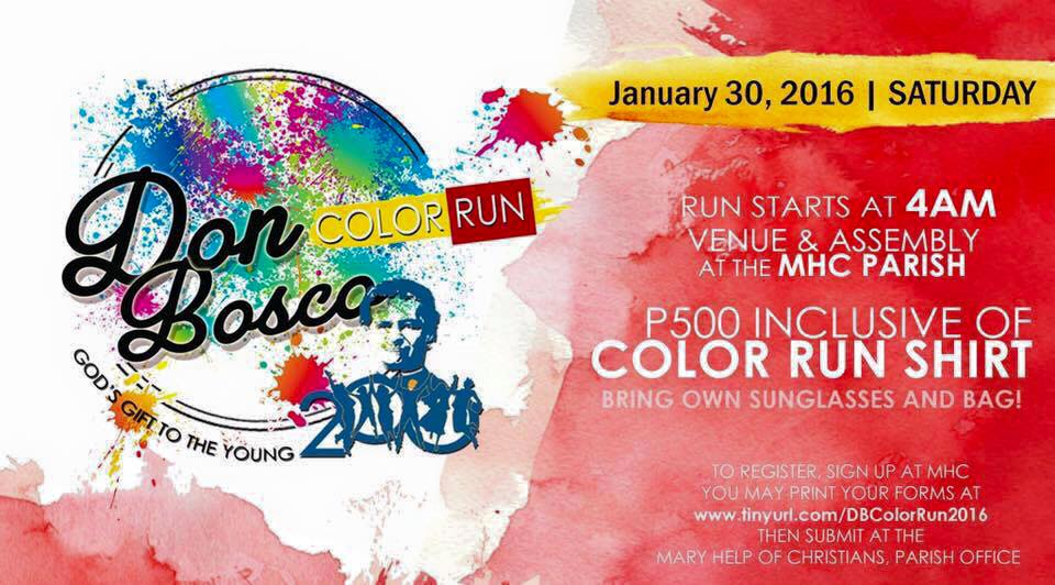 Don Bosco Color Run 2016 Poster