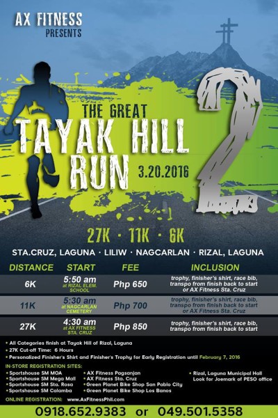 The Great Tayak Hill Run 2 2016 Poster