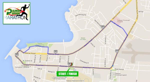 Palawan Express Marathon 2016 5K Route