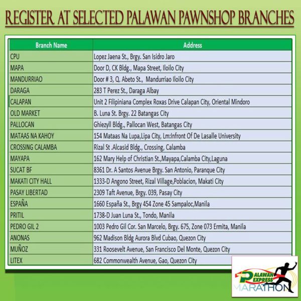 Palawan Express Marathon 2016 Registration Venue