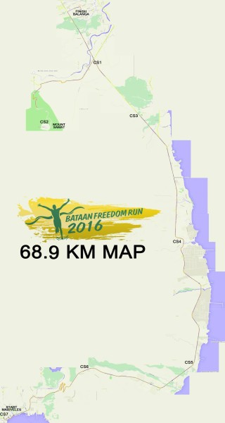 Bataan Freedom Run 2016 Race Route