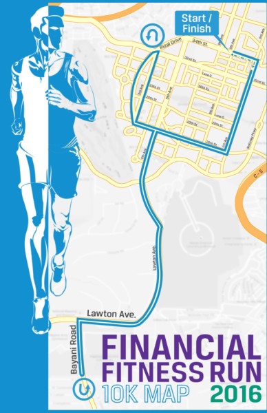 Financial Fitness Run 2016 10K Route