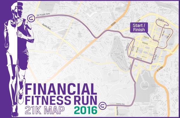 Financial Fitness Run 2016 21K Route