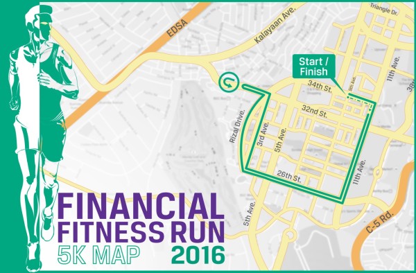 Financial Fitness Run 2016 5K Route