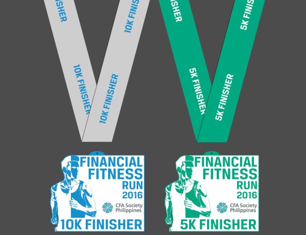 Financial Fitness Run 2016 Medals