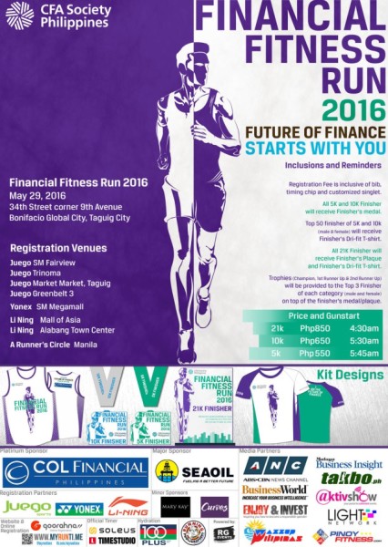 Financial Fitness Run 2016 Poster