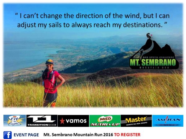 Mt Sembrano Mountain Run 2016 Poster