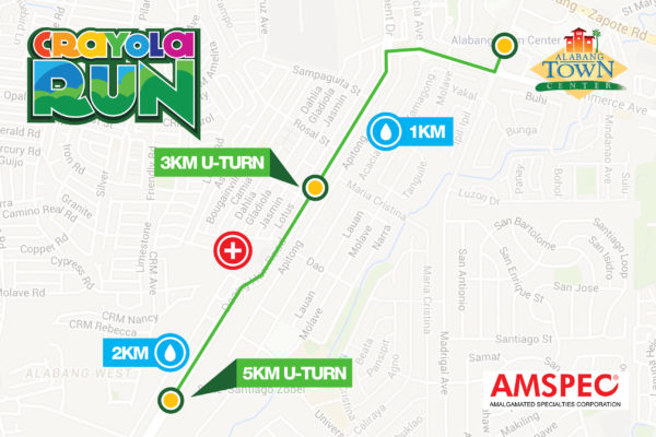 Crayola Run 2016 Race Route
