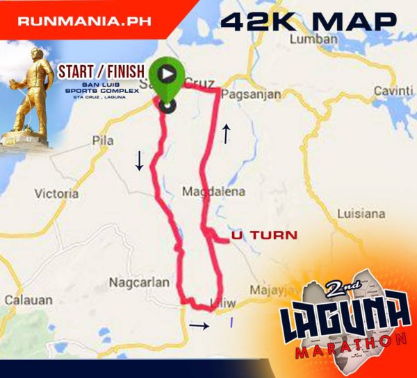 2nd Laguna Marathon 2016 42K Route
