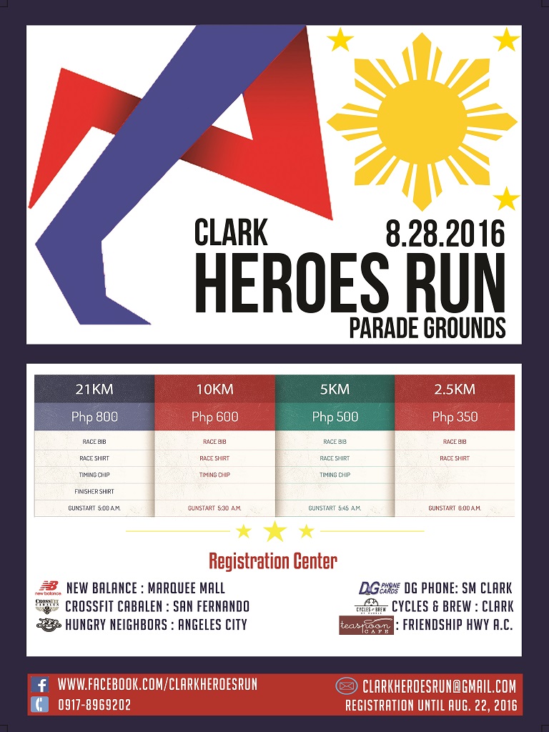 Clark Heroes Run 2016 Poster