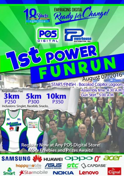 1st Power Fun Run 2016 Poster
