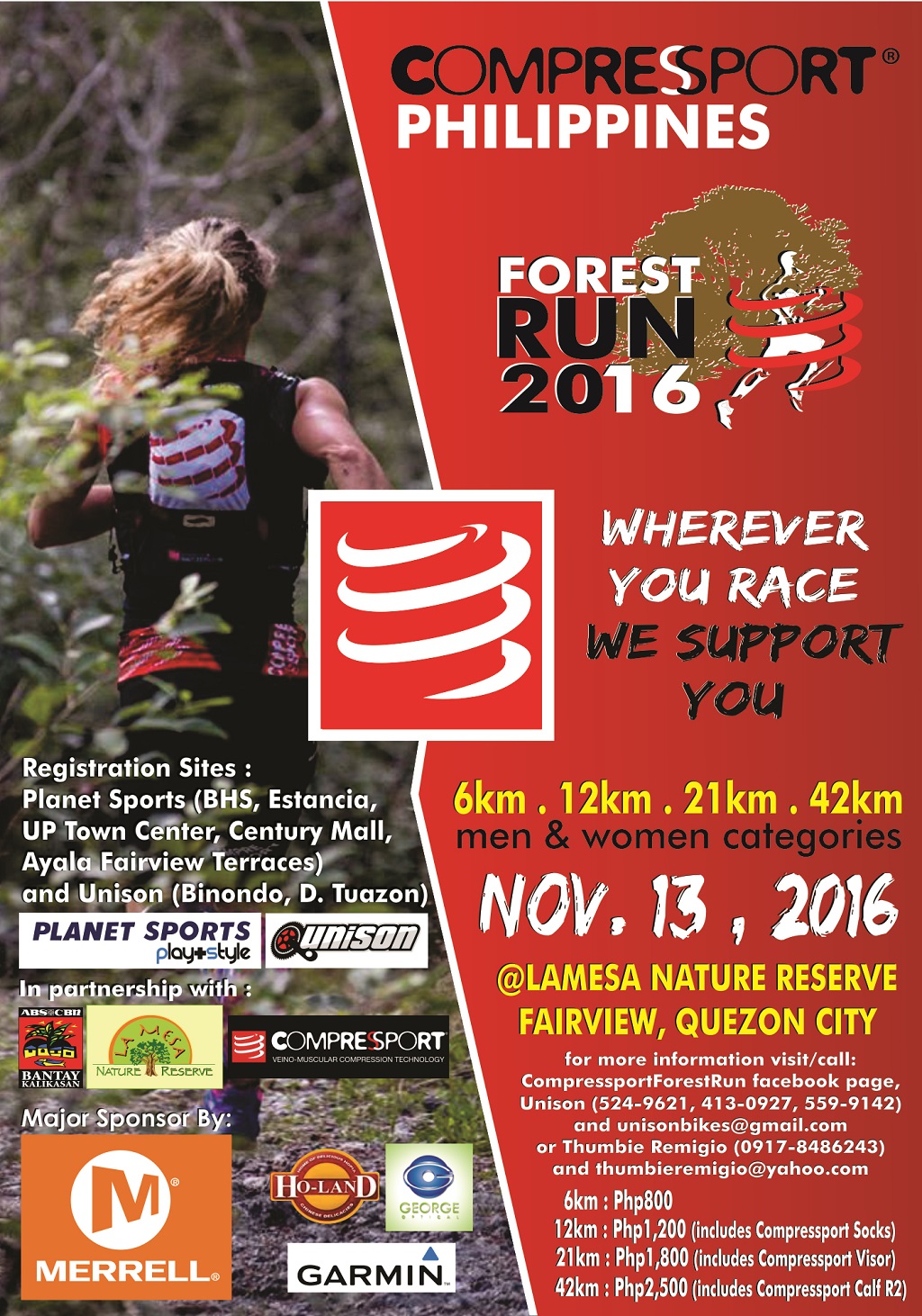 Compressport Forest Run 2016 Poster