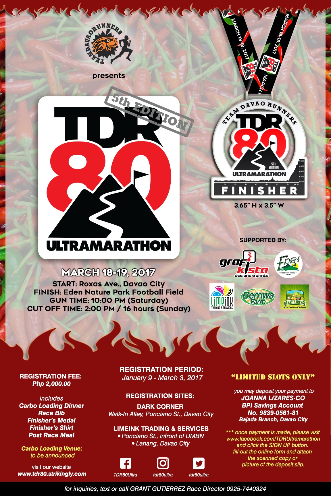TDR80 Ultramarathon 2017 Poster