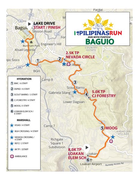 RF Pilipinas Run 2017 16K Map