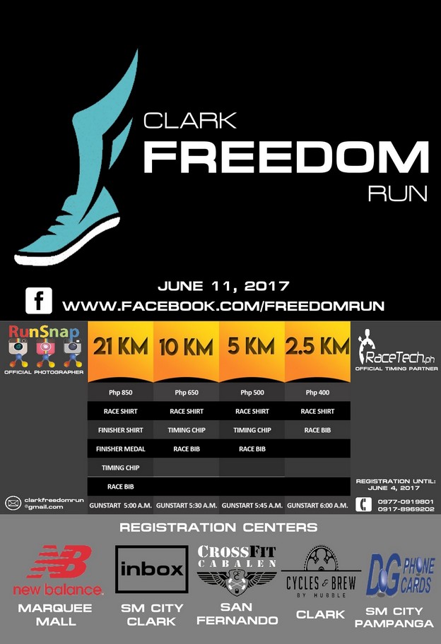Clark Freedom Run 2017 Poster