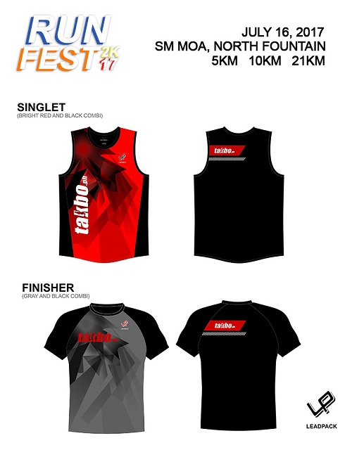 Takbo.ph Runfest2017 Singlet and Shirt