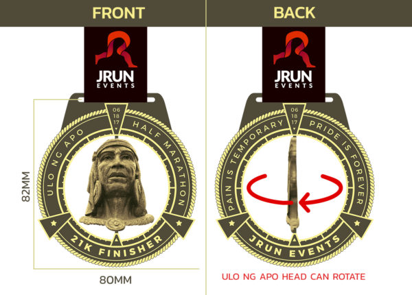 Ulo ng Apo Half Marathon 2017 Medal