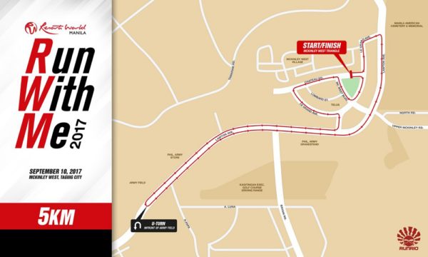 Resorts World Manila Run with Me 2017 5K Race Map