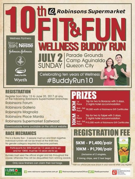 Robinsons Fit & Fun Wellness Buddy Run 2017