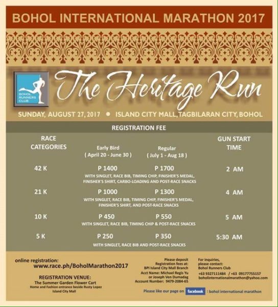 Bohol International Marathon 2017