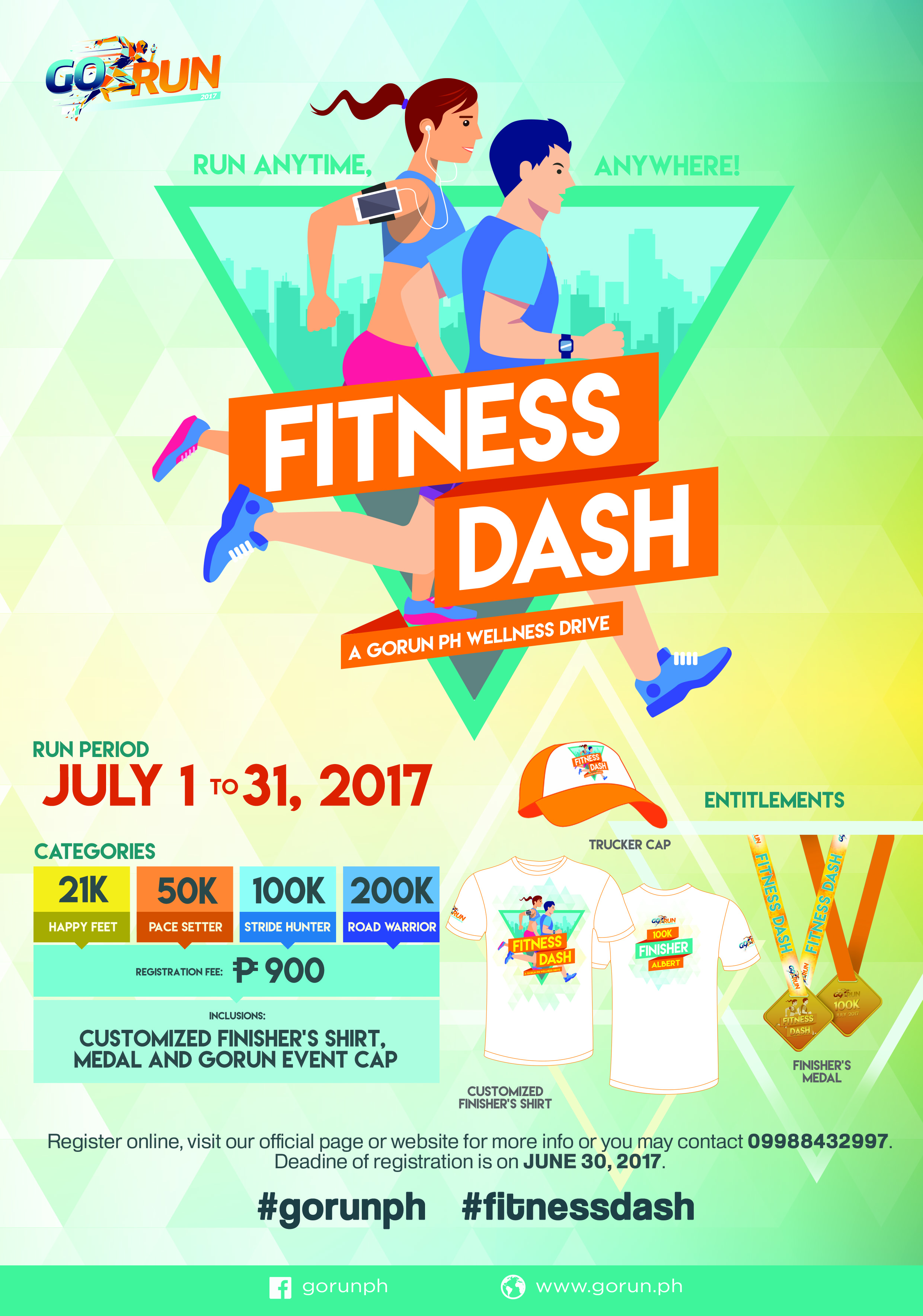 GORUNPH Fitness Dash 2017 Poster