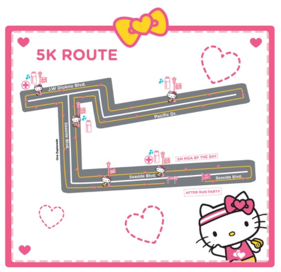 Hello Kitty Run Philippines 2017 Race Map