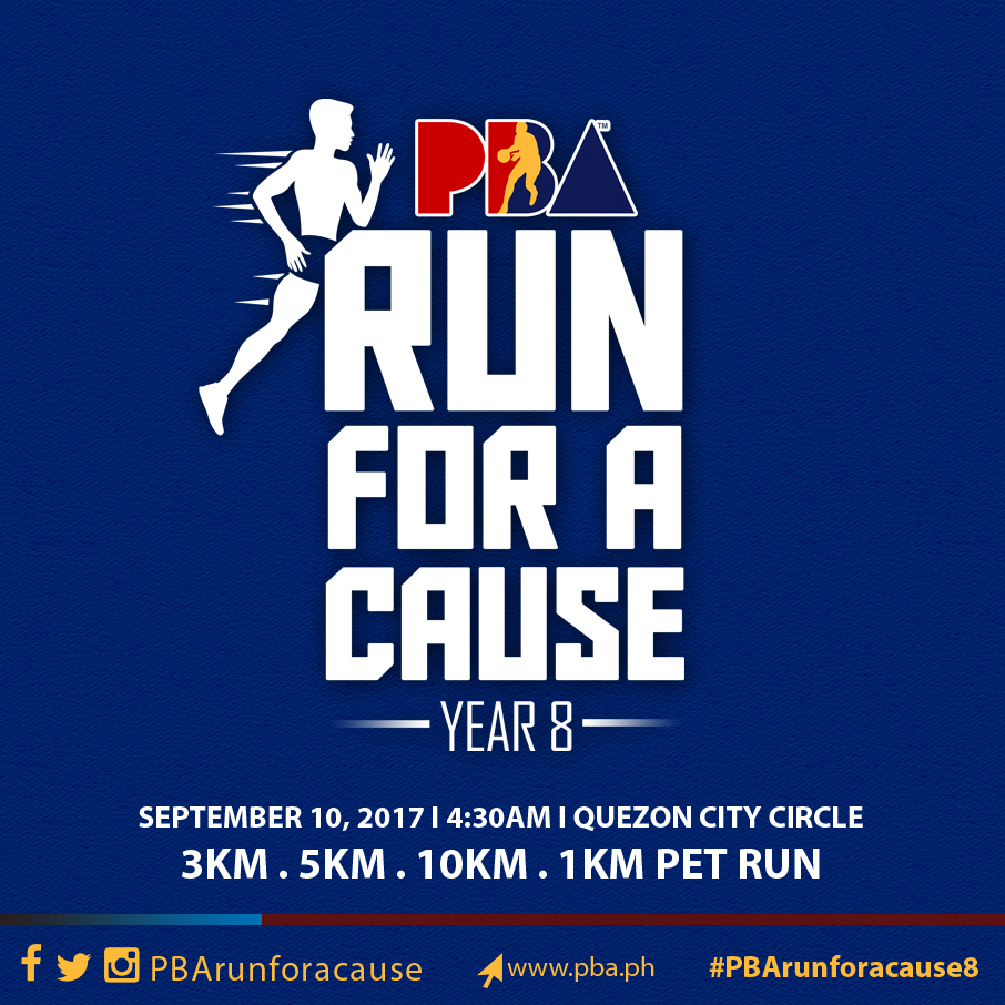 PBA Run for a Cause Year 8 2017 Poster