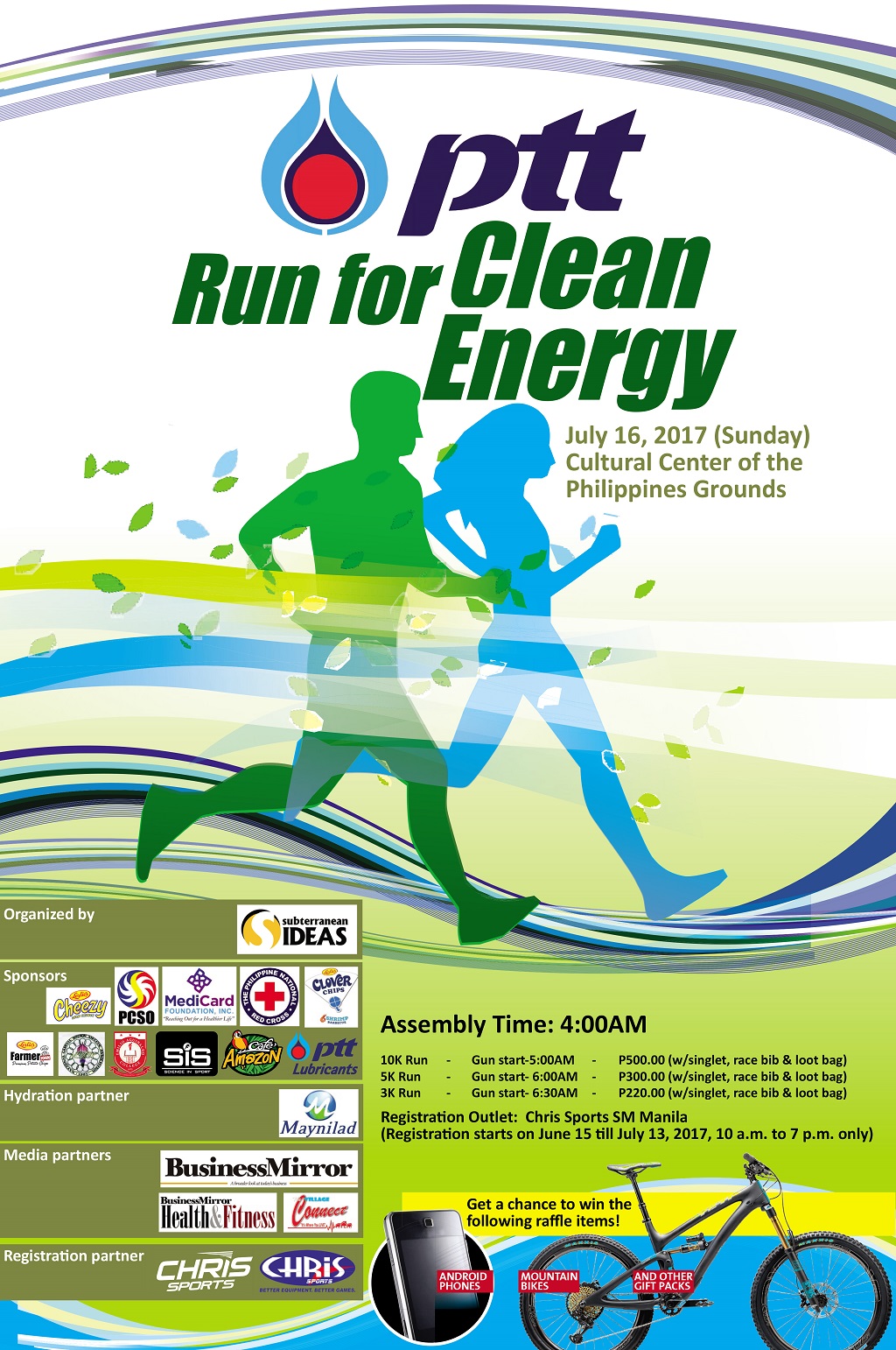 PTT Run for Clean Energy 2017 Poster