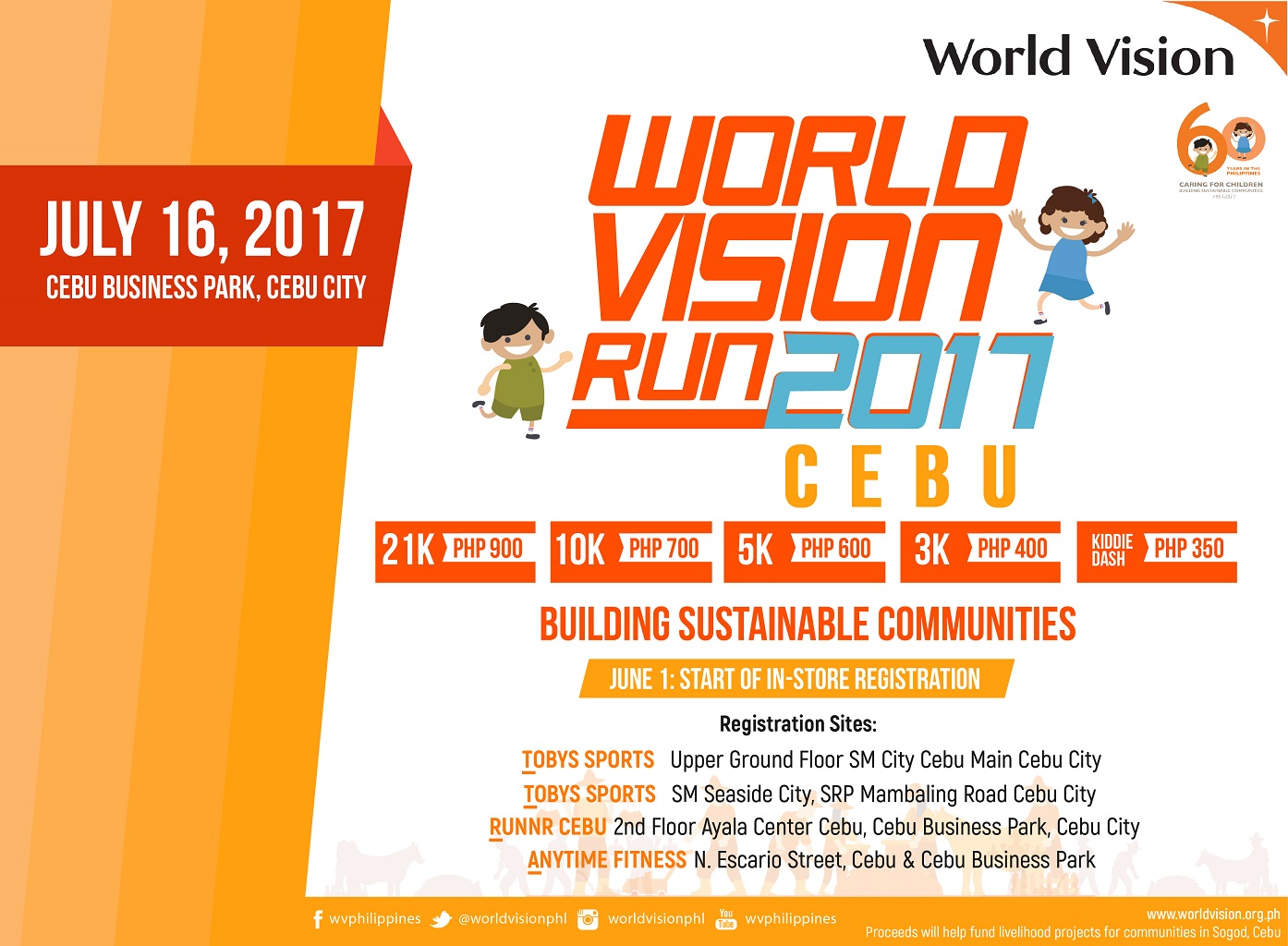 World Vision Run 2017 Poster