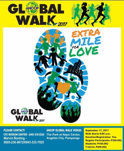 ANCOP Global Walk Pampanga 2017 Poster