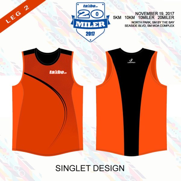 Takbo.ph 20 Miler 2017 Singlet