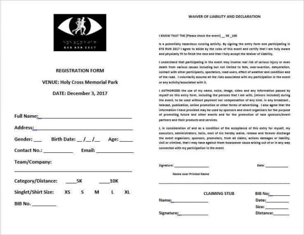 Eye Run 2017 Reg Form
