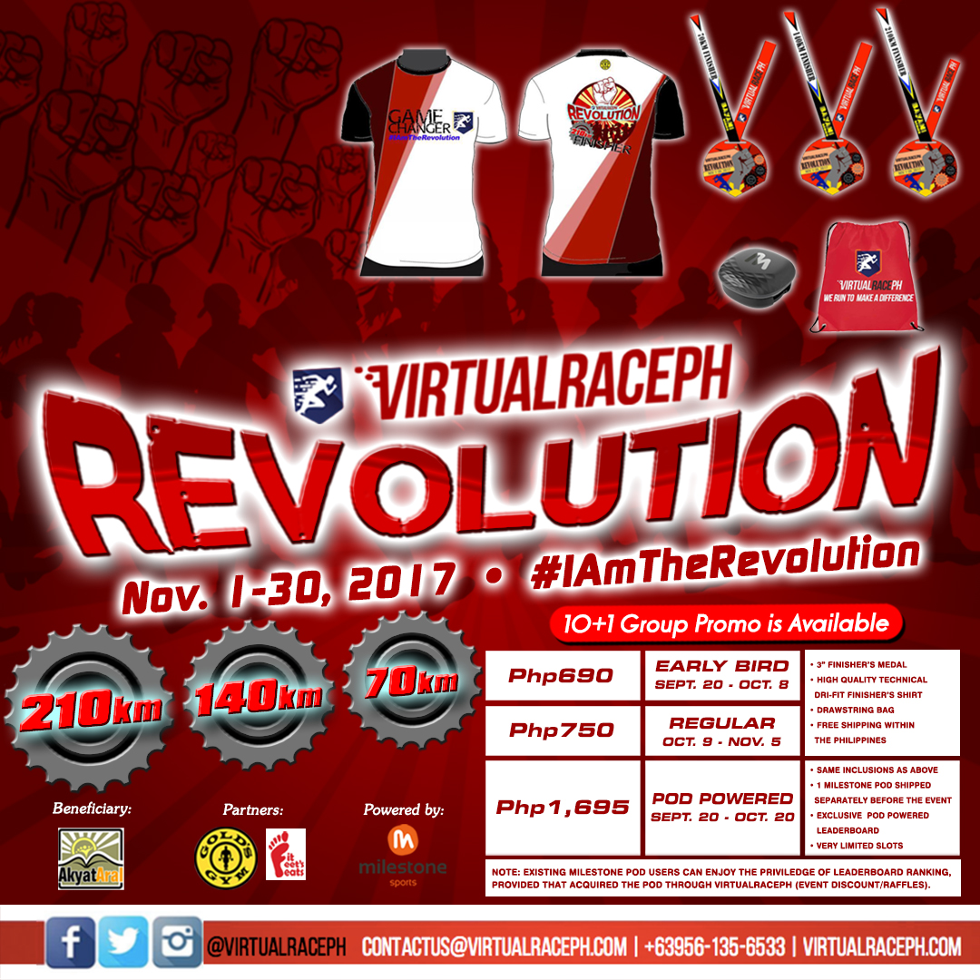 VirtualRacePH Revolution 2017 Poster