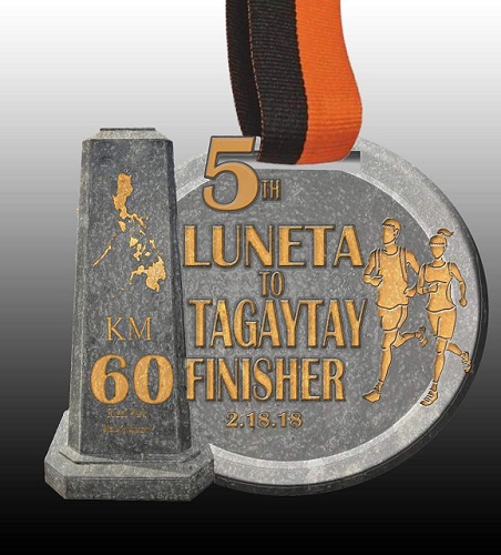 5th Luneta To Tagaytay Midnight Ultramarathon 2018 Medal