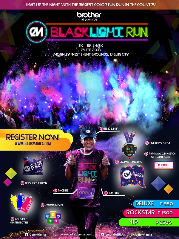 CM Blacklight Run 2018 Poster
