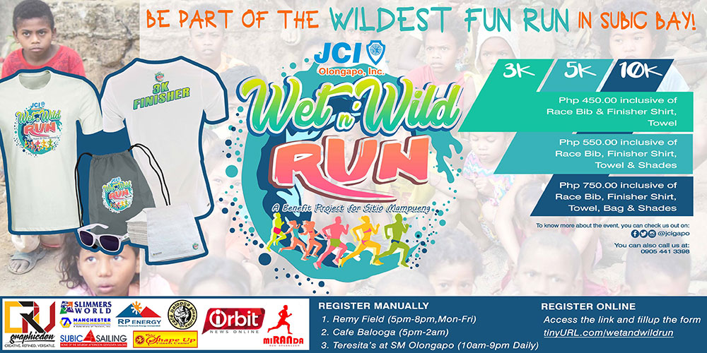 JCI Run Wet and Wild 2018 Poster