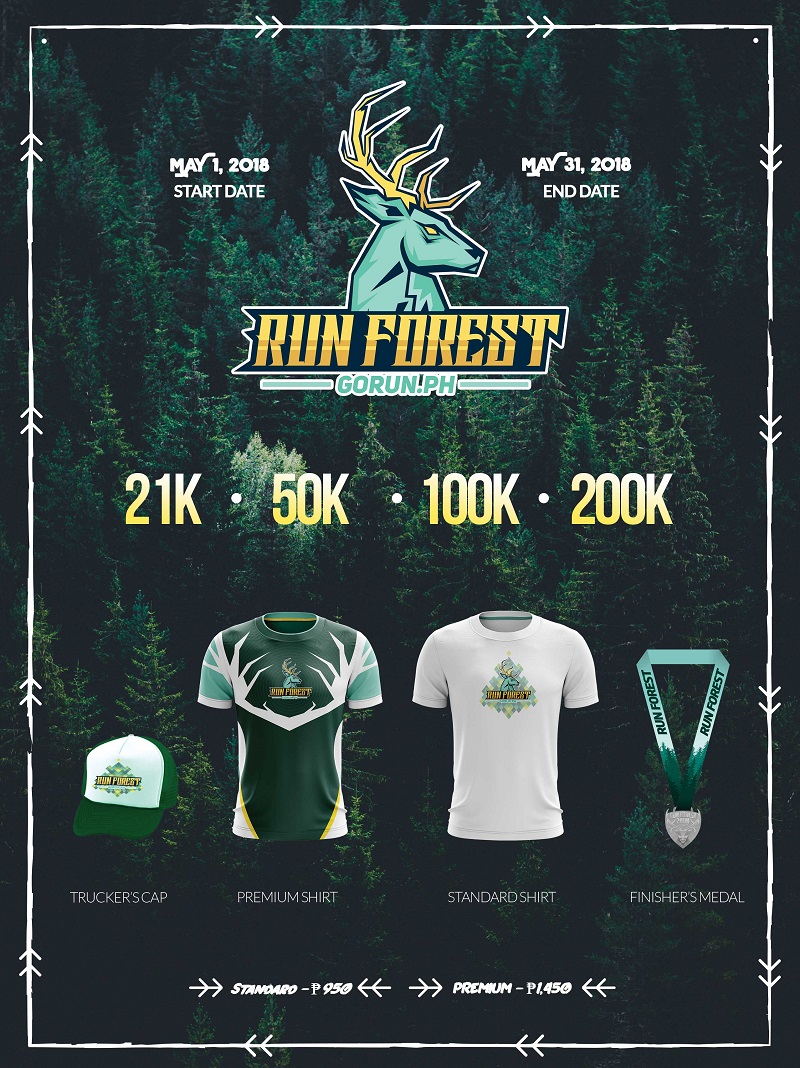 Run Forest Virtual Run 2018 Poster