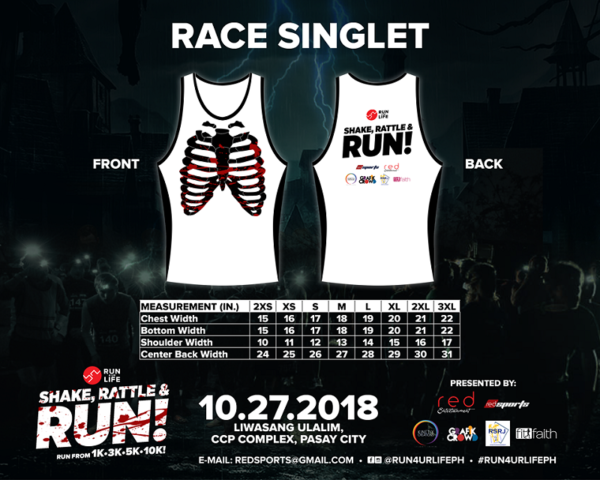 Share Rattle Run 2018 SINGLET