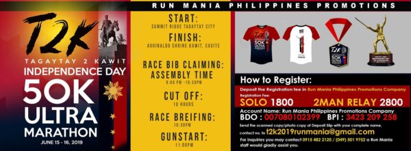 Tagaytay to Kawit 50K Ultra Marathon 2019