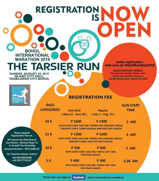 Bohol International Marathon 2019 The Tarsier Run