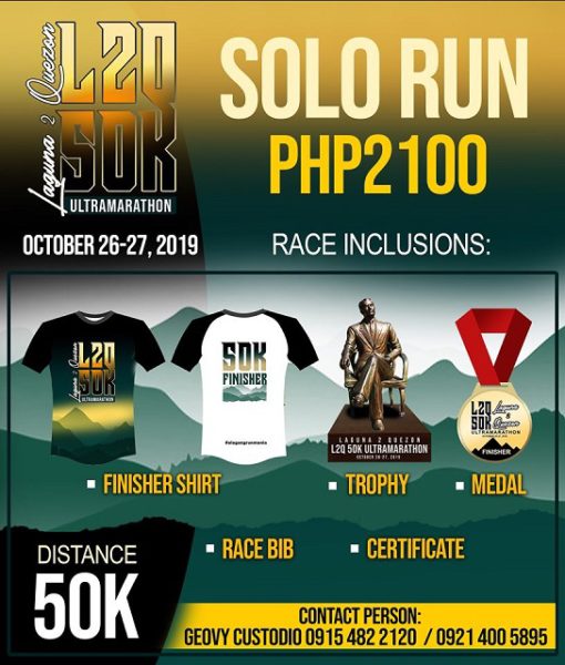 Laguna to Quezon 50K Ultra Marathon 2019
