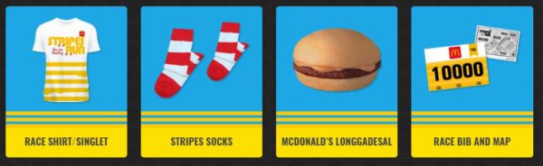 McDonalds Stripes Run 2019 Race Kit