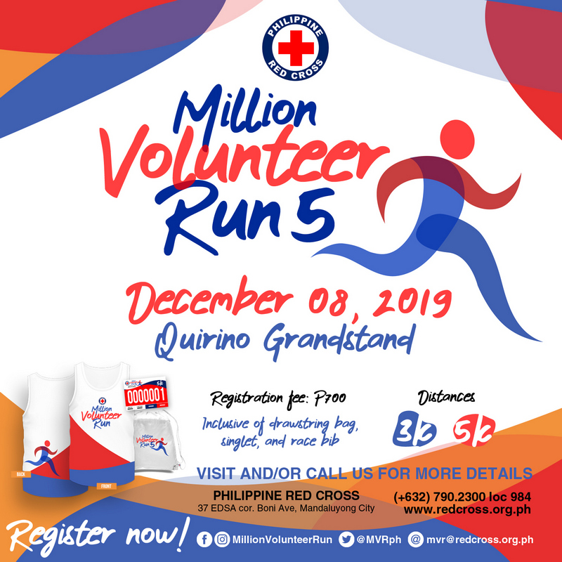 Red Cross Million Volunteer Run 2019 Poster