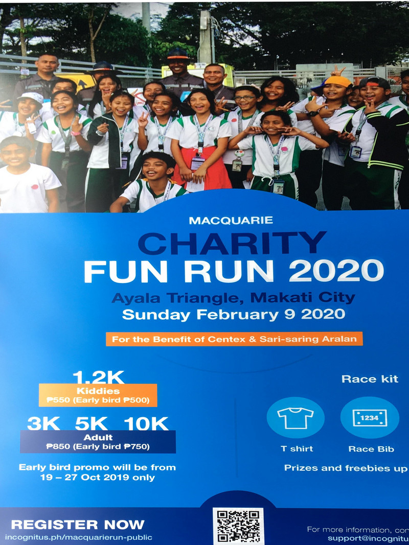 Macquarie Charity Fun Run 2020 Poster