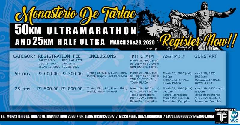 Monasterio De Tarlac Ultramarathon 2020 Poster