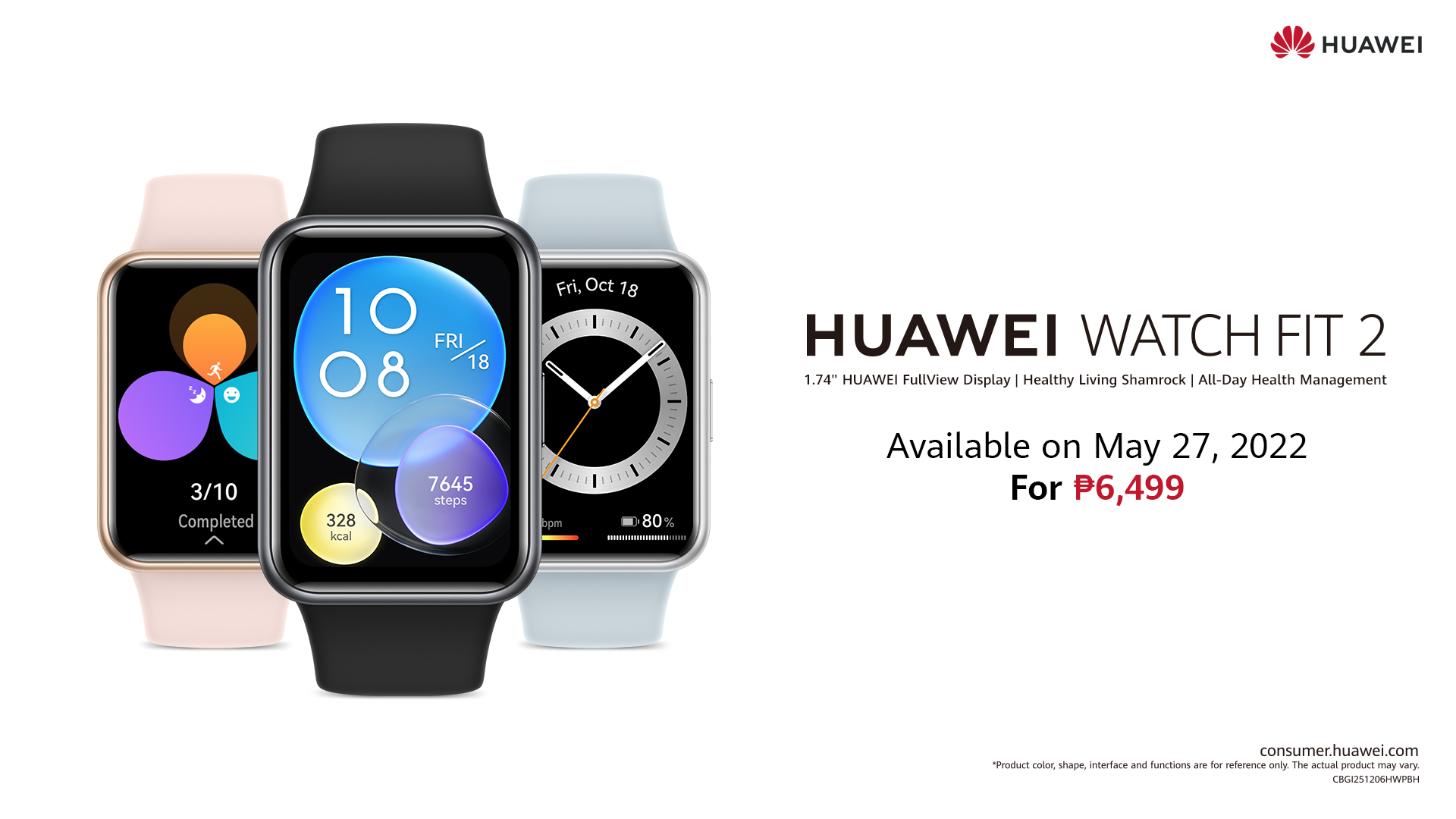 Huawei Fit 2 Smartwatch Active Edition